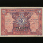 Ranskan Indokiina 20 Cents 1942 P90 XF - pikkukuva 1