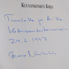 Eero Niinikoski : Kuusankosken kirja (signeerattu) - pikkukuva 3