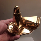 KULTAMAALATUT SIROTTIMET.  ART DECO TYYLISET - pikkukuva 3