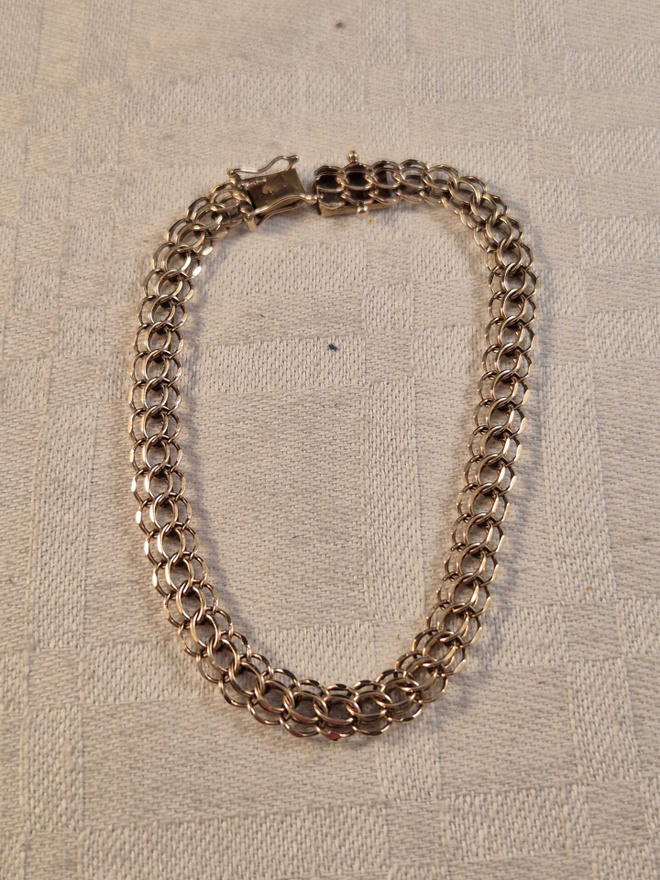 Ranneketju, 14K, 19,2 cm, 7 mm, 8,95 g, v. 1974