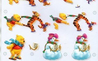3D "NALLE PUH, TIKRU LUISTELEE YM....." / Disney 5