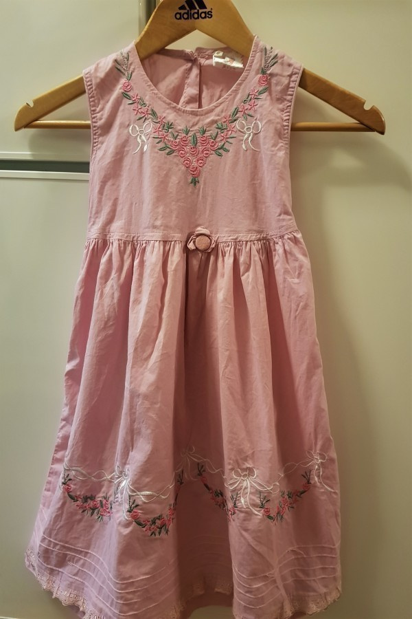 Vaaleanpunainen Mekko / Kesämekko - 110-116cm