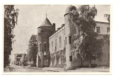 Vanha kortti, Kuopio, Kauppakatu, oik. Museo