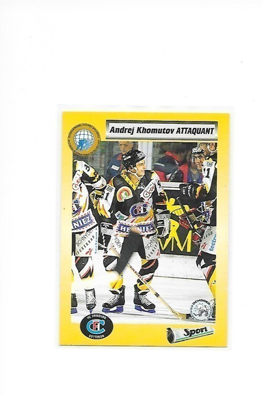 1993-94 Swiss Cards #48 Andrei Khomutov Fribourg CCCP