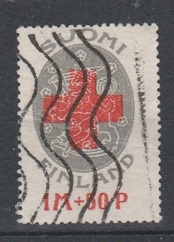 Suomi 1922, PR merkki 1mk+50p,  , leimattu