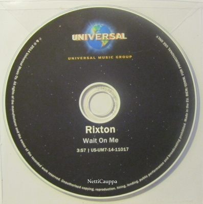 Rixton • Wait On Me PROMO CDr-Single