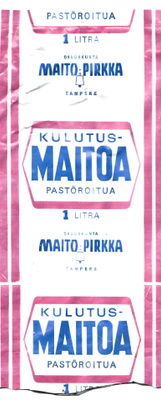 Vanhoja Maito-Pirkan maitopusseja