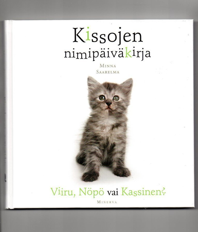 °°KISSOJEN NIMIPÄIVÄKIRJA°° /Minna Saarelma (UUSI)