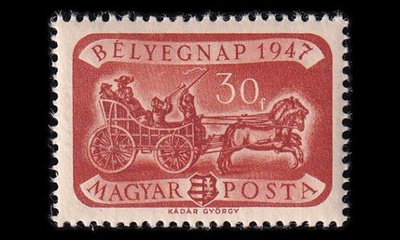 Unkari 999 ** Postimerkin päivä (1947)