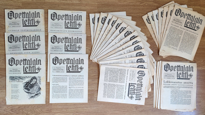 OPETTAJAIN LEHTI 1951, yli 30 kpl