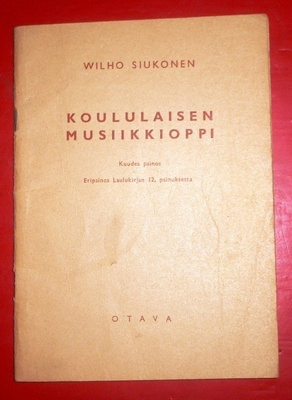 Wilho Siukonen : Koululaisen musiikkioppi