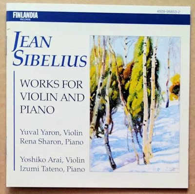 SIBELIUS • YARON • SHARON Works for Violin and Piano CD 1990