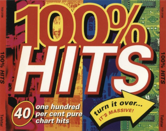 100 % HITS (2-CD), mm. Oasis, Stiltskin, Corona, Seal
