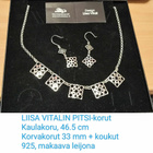 LIISA VITALIN PITSI -rannekoru, V7 = 1974, NW, 925 - pikkukuva 5