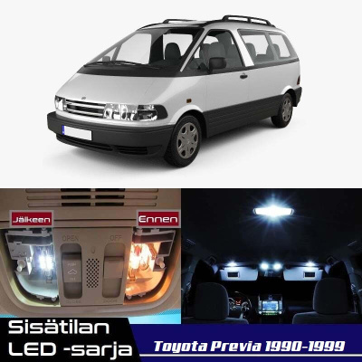 Toyota Previa / Estima Sisätilan LED-sarja 8-osa
