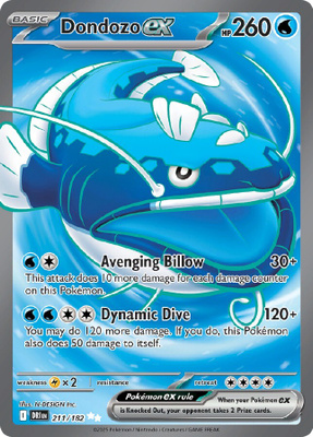 Dondozo ex 211/182 - Destined Rivals - NM/M