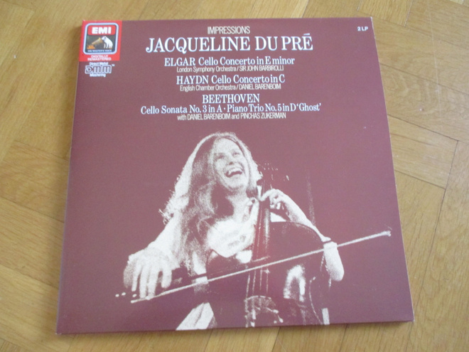 Jaqueline du Pré: Elgar & Haydn Sellokonsertot etc EMI 2LP