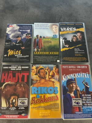 Kotimaiset vhs elokuvat 6 kpl