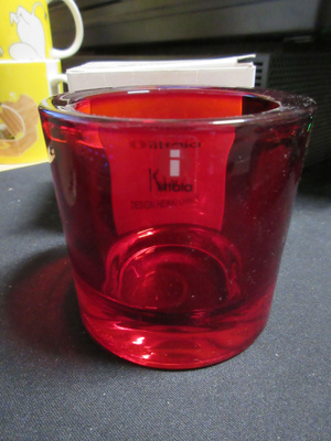 IITTALA MARIMEKKO ISO KIVI VANHA PUNAINEN