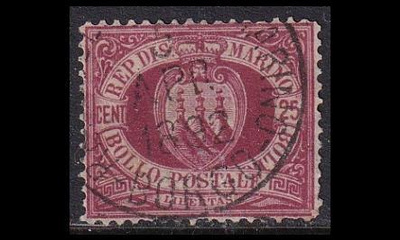 San Marino 7 o Vaakuna 25 C (1890)