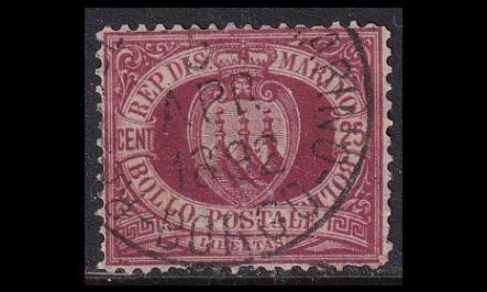 San Marino 7 o Vaakuna 25 C (1890)