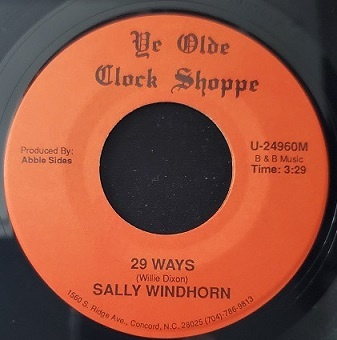 Sally Windhorn 7"  29 Ways  1989  Blues