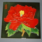 Kaakelilaatta PIONINKUKKA Sininen ja punainen 15x15cm - pikkukuva 2