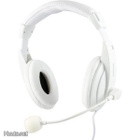 Deltaco HL-56V Headset, 2x3.5mm, 2m, valkoinen *UUSI* - pikkukuva 1