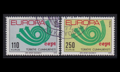 Turkki 2280-1 o Europa (1973)