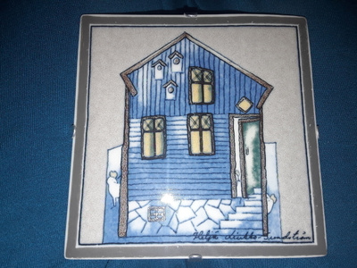 HELJÄ LIUKKO-SUNDSTRÖM SEINÄLAATTA .LINTUJEN TALO.1995