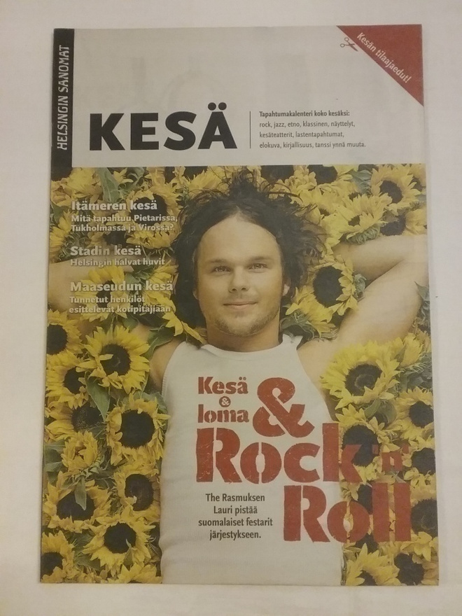 Helsingin Sanomat Kesä liite 2005 Rasmus Lauri Ylönen