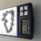 14K valkokultainen 4.9g papurannekoru 18,7cm - pikkukuva 2