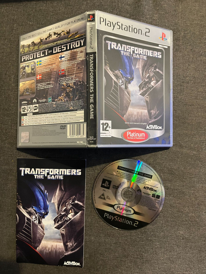 Transformers - The Game PS2 (Suomijulkaisu)