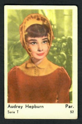 Keräilykuva - Audrey Hepburn Serie T 52 Paramount