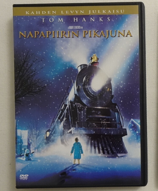 dvd, Napapiirin pikajuna (Tom Hanks) [animaatio, fantasia]