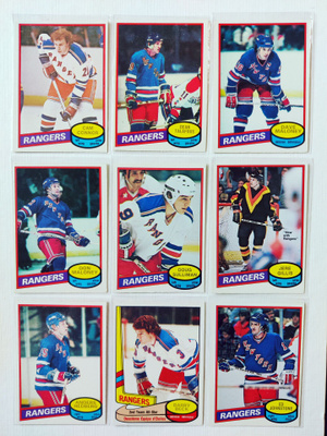 80-81 Opc - New York Rangers 9kpl