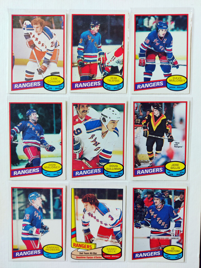 80-81 Opc - New York Rangers 9kpl