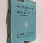 Richard A. Cloward : Delinquency and opportunity : a theo... - pikkukuva 1