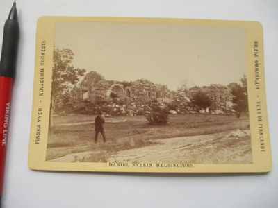 Kabinettikuva Daniel Nyblin 1894 Rauniot 16x11cm