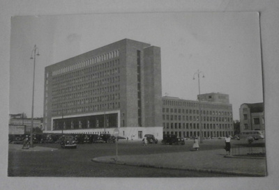 Helsinki, Postitalo, vanha mv valokuvapk, p. 1938