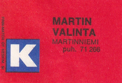 Martinniemi, Martin Valinta    b584