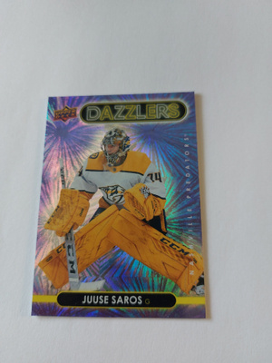 2021-22 Upper Deck Dazzlers Purple #DZ27 Juuse Saros