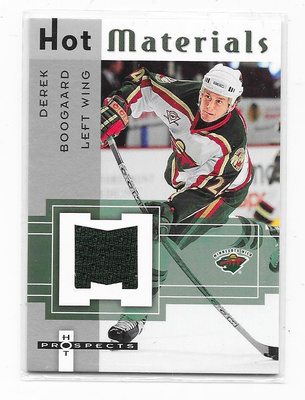 2005-06 Fleer Hot Materials # Derek Boogaard Gooni paita