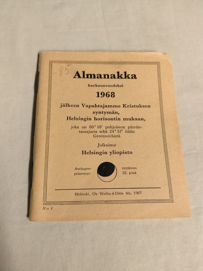 huuda syntymävuotesi almanakka 1968