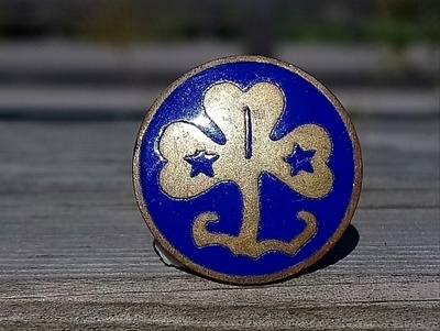 Kuuluisa Partio merkki Wagggs. Halkaisija - 19 mm. Emalinen.