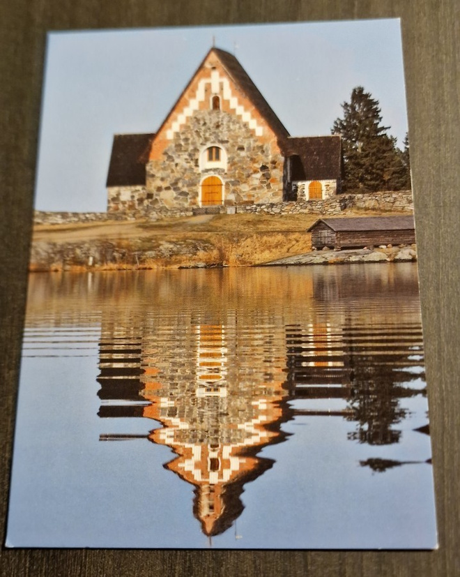 Sastamala Suomi Finland, Tyrvään Pyhän Olavin kirkko, postik