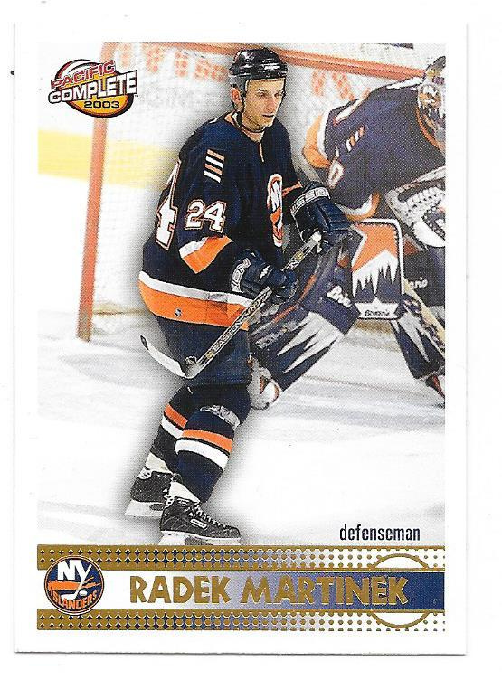 2002-03 Pacific Complete #378 Radek Martinek New York Isles