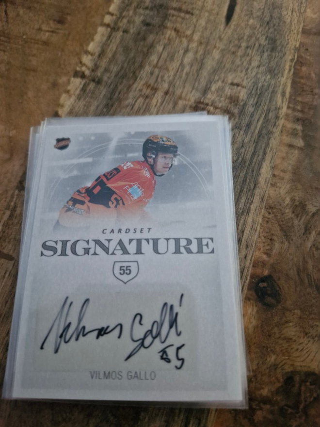 Vilmos Gallo cardset signature
