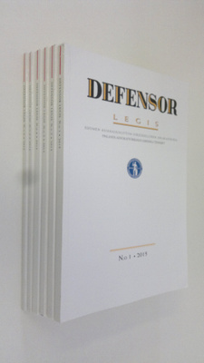Defensor legis vuosikerta 2015 (n:o 1-6) : Suomen asianaj...