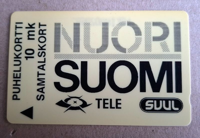 Nuori Suomi SVUL Tele MS1 puhelinkortti 10 mk 1992